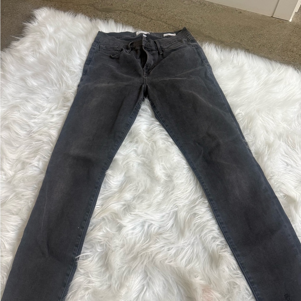 Frame Denim Charcoal Skinny Jeans